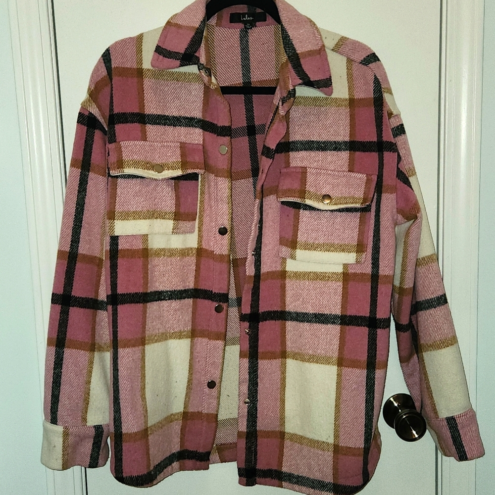 Lulu's Pink Utility Jacket for Casual Wear